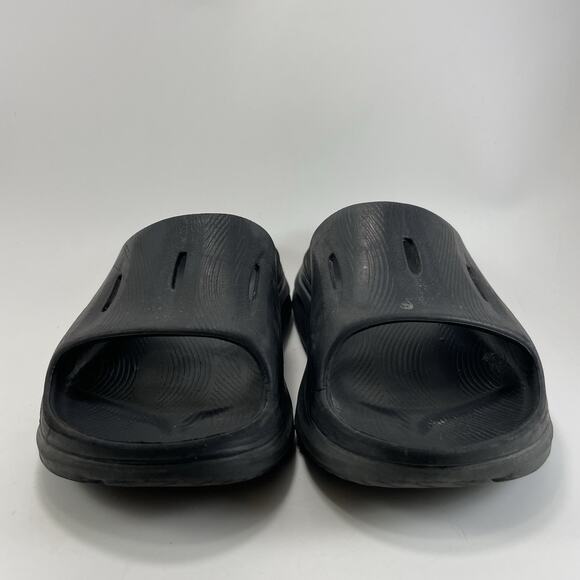 Hoka One One Ora Recovery Slides Black Comfort Sandals Mens Size 8, Womens 10 main image 9